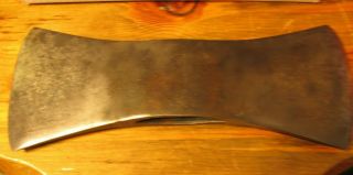 Vintage Axe Head; Double - Bit; Made In Sweden; Gab Crown In Circle; 3 1/2
