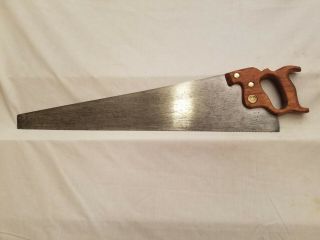 26 " Pritzlaff Hardware W.  S.  Woodworking Crosscut Saw By Everkeen Collect / Use