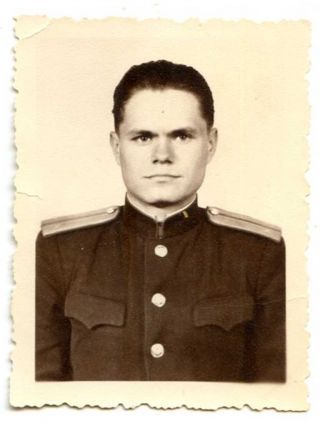 Russian Soviet Vintage Photo Soviet Army Military Officer Uniform