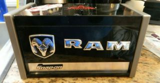 Rare Dodge Ram Mini Snap On Metal Toolbox Tool Box Chest