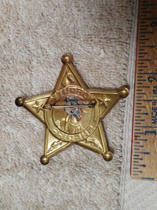 Western Cowboy Deputy Sheriff Tin Toy Badge 1211TB. 2