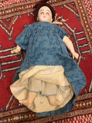 Antique Germany Bisque Head Doll 11 " H Composite Body