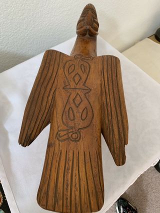 Old Large Rare Vintage Wood Rapa Nui Easter Island Manu - Bird With Human Head