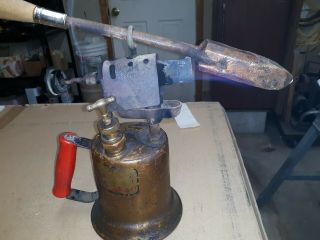 Vintage Antique Clayton Lambert Brass Solder Torch Gas Blow Torch