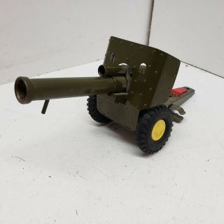 Vintage Japan Tin Litho Friction U.  S.  Army Howitzer Type Gun