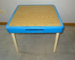 Vintage Fisher Price Arts And Crafts Table - Child Size 1985 Rare Daycare