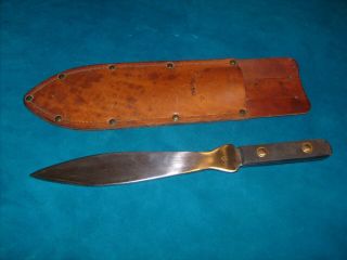 Vintage Tru - Balance Throwing Knife With Sheath 13 1/4 " Knife