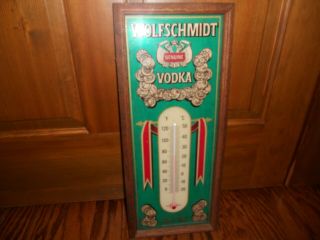 Wolfschmidt Vodka Framed Thermometer