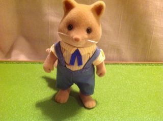 Calico Critters/Sylvanian Families Vintage Honey Slydale Foxes with Baby (READ) 2