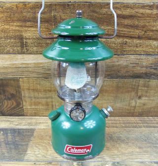 Vintage Coleman 200a700 Green Single Mantle Lantern Dated 7/81