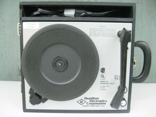 Vintage Hamilton Electronics Portable Record Player Model 910 2