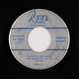 Northern Soul 45 - Reggie Milner - Music In My Soul - Ron 