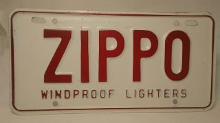 Rare Vintage Zippo Lighter License Plate 1955 - 1958 Bradford,  Pa Pennsylvania