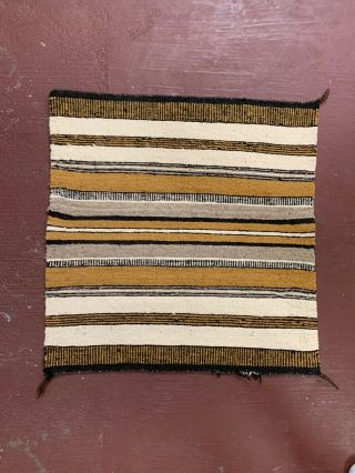 Antique Navajo Native American Indian Saddle Blanket Rug striped VINTAGE 30 