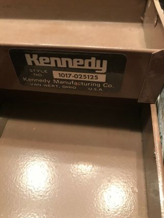Vintage Industrial Kennedy 1017 Cantilever Tool Box