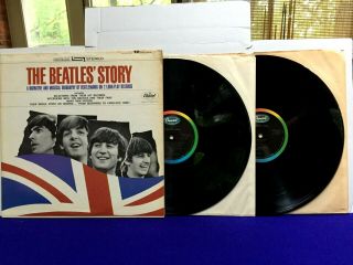 Beatles Story 1968 Capitol Subsidiary Gatefold Double Lp No Splits On Cover
