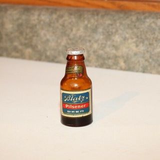 Blatz Beer Mini Bottle Salt & Pepper Shaker - Souvonir Neck Label