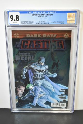 Dark Days The Casting 1 (2017) Cgc Graded 9.  8 Jim Lee Cover Foil Cover