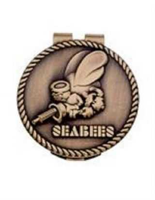 United States Seabees Bronze Money Clip Made In The Usa
