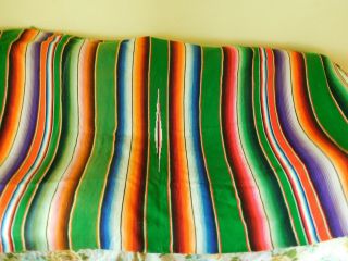 Vintage Woven Southwest Design Throw With Fringe Colorful 47 " X 65 " Frees&h