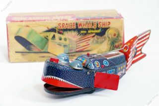 Yoshiya Horikawa Nomura Space Whale Ship Px - 3 Robot Tin Japan Vintage Space Toy