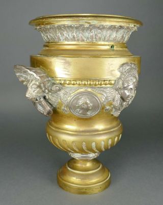Fine Antique c 19th French Cast Bronze Silver - P Baluster Urn After Claude Ballin 3