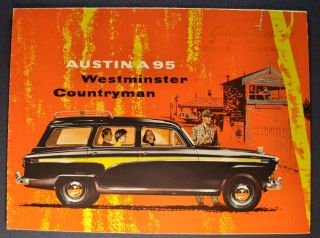 1957 Austin A95 Westminster Countryman Wagon Brochure Folder 57