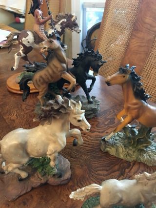 Six Horse Figurines Old West Visions Limited Edition - Cornerstone Creations