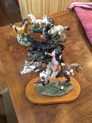 Six Horse Figurines Old West Visions Limited Edition - Cornerstone Creations 3