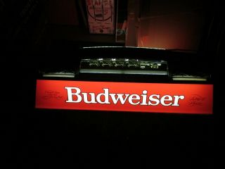 Rare Vintage Budweiser World Champion Clydesdale Team Pool Table Light