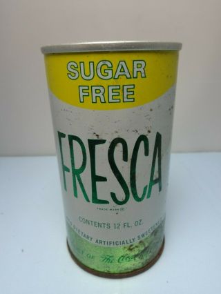 Fresca Sugar Pre Zip Straight Steel Pull Tab Soda Pop Can By Coca - Cola Co.