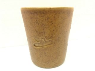 Vtg Dekalb Seed Corn Brown Coffee Cup Mug Flying Wing Corn Monmouth Pottery