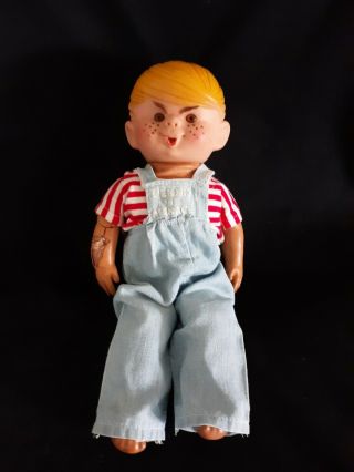 Rare Vintage Rubber Dennis The Menace Doll From 1958