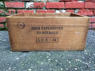 Vtg DuPont Red Cross Finger - joined Wood Explosives Extra Dynamite Crate Box 3
