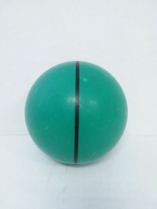 Vintage Comet Rubber Duckpin bowling ball Green Black stripe 5 