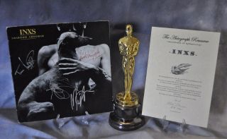 Inxs Signed Autographed Vintage Certified Album Cover,