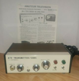 Vintage Atv Ham Radio Transmitter P.  C.  Electronics Tc - 1