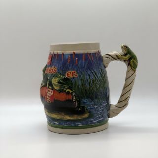 Vintage 1996 Budweiser Frog Stein - Anheuser Busch - Ceramic Mug - King Of Beer