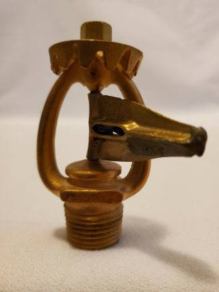 Vintage Antique 1905 Esty Model 4 Brass Upright Fire Sprinkler Head