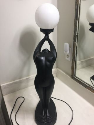 Vintage Nude Lady Art Deco Nouveau Lamp