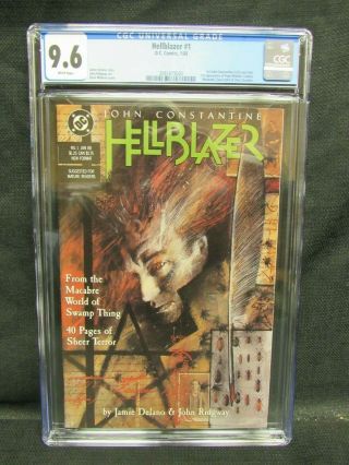 Hellblazer 1 (1988) Key 1st Issue 1st Solo John Constantine Cgc 9.  6 E854