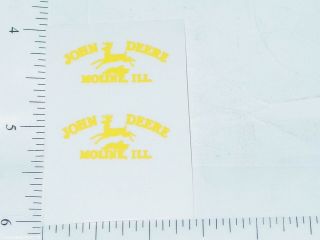 John Deere Yellow Moline,  Ill Four Legged Deer Logo Sticker Jd - 774