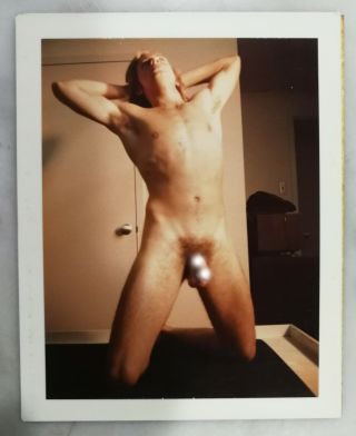 Vintage 1970s Gay Interes Handsone Male Nude Polaroid Art Photo. ,