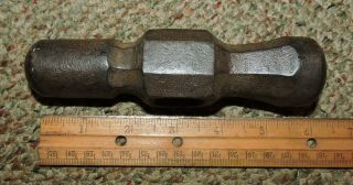 Vintage 2 LBS.  Blacksmiths Forming Hammer HEAD ONLY,  1 - 1/4 