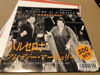 Queen Freddie Mercury Barcelona Japanese 7”ps Orig 1987 Vinyl Nr