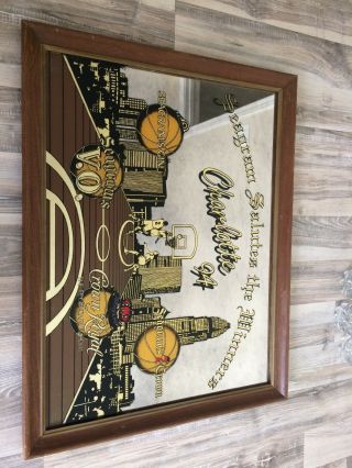 Vintage Seagrams Salutes The Winners Vo Crown Royal Charlotte 94 Mirror Sign