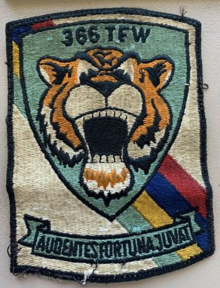 Vintage Military Air Force 366 Tfw Tactical Fighter Wing Patch