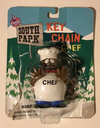Vintage 1998 South Park Chef Key Chain Comedy Central Fun 4 All
