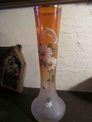 Antique Art Glass Vase,  Legras,  Mtjoye,  Harrach?