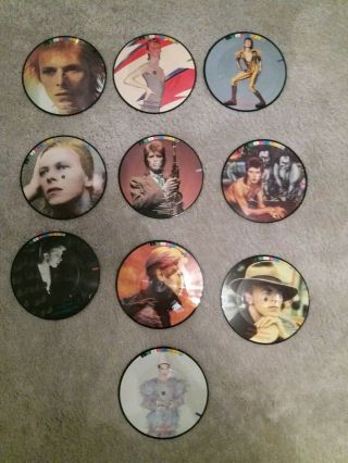 Vinyl 7 " David Bowie Fashions 10 X Vinyl Picture Disc Compilation - Rarity
